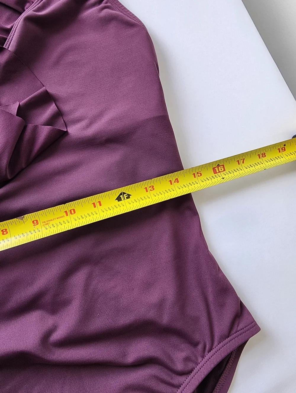 Bleu Rod Beattie Purple Ruffle Halter Swimsuit
